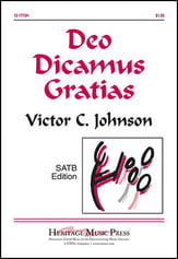 Deo Dicamus Gratias SATB choral sheet music cover